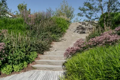 stairs made of boulder slabs