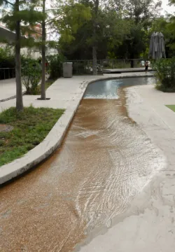 granite runnel water feature