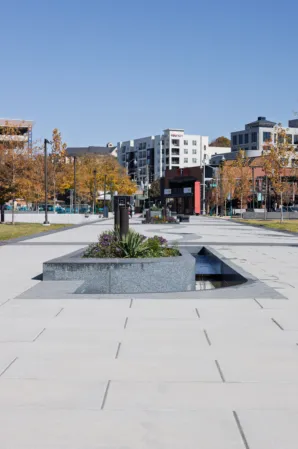 Runnel with dark Granite