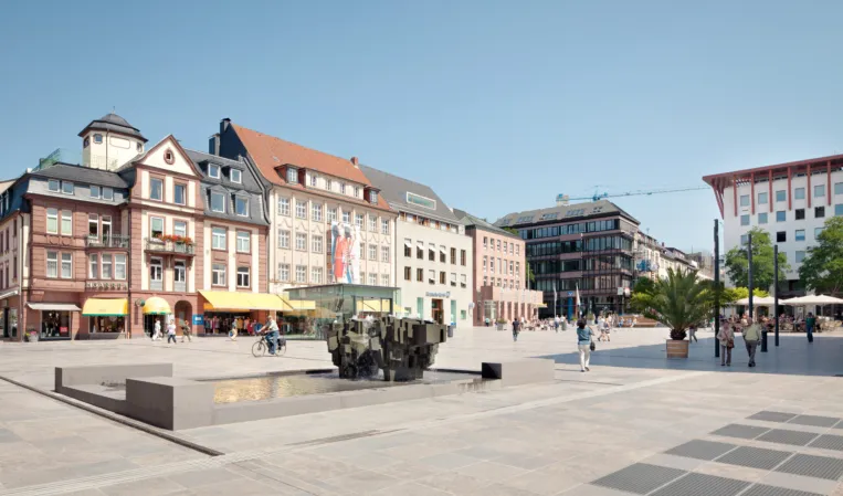 fountain on the town square of Fulda