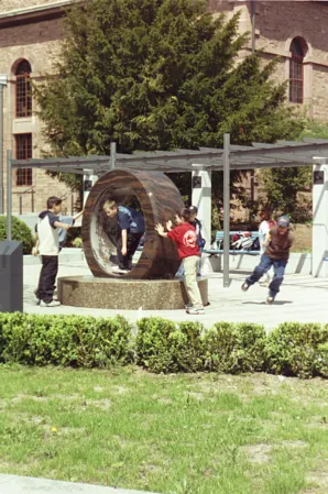 Rotating ring with children playing