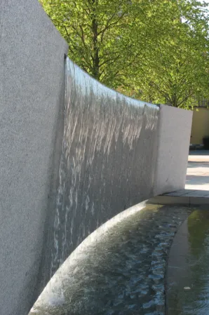 Granite water wall