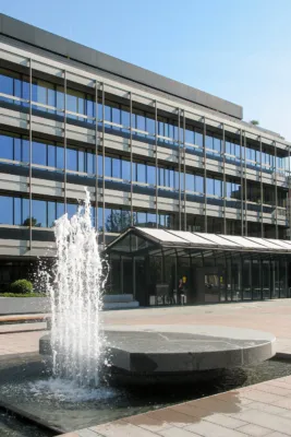 Rotating fountain disc with large water jets