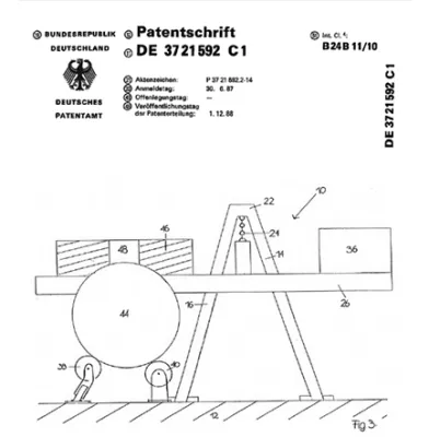 patent drawings of a sphere grinding machine