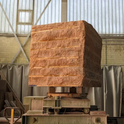 sand-colored quarry block