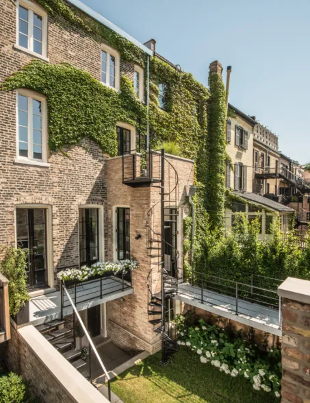 a granite bridge as a balcony