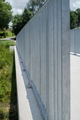 Surface mounted bridge railing